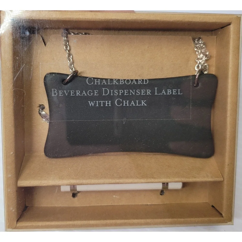 Bread & Butter‎ Acacia Wood Cheese Set Wine Charms & Chalkboard Charcuterie